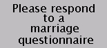 Marriage questionnaire